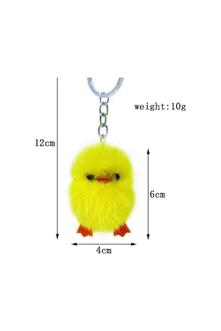 Sarı Civciv Peluş Anahtarlık Çanta Aksesuarı Süs