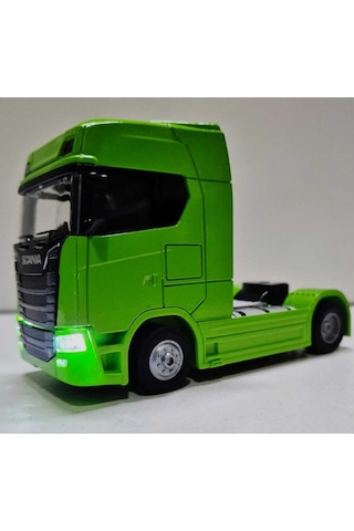 Scania V8 Çekici Tır 12 Cm Demir Çek Bırak Oyuncak Scania Metal Tır Taşıyıcı Mini Model Araç Diecast