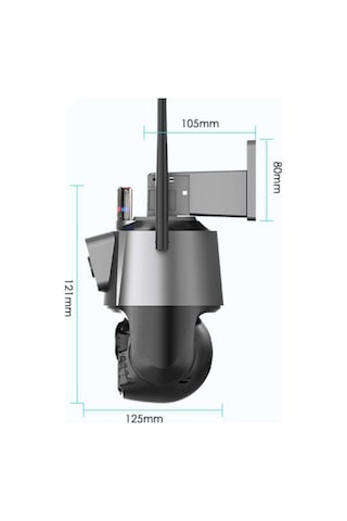 Heiman Hm-42 6mp 8x Zoom Wifi Onvif 2 Kameralı Dış Mekan Ptz Kame