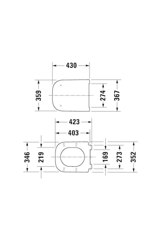 Duravit Happy D.2 Klozet Kapağı, Yavaş Kapanır, Beyaz, 0064590095 Beyaz