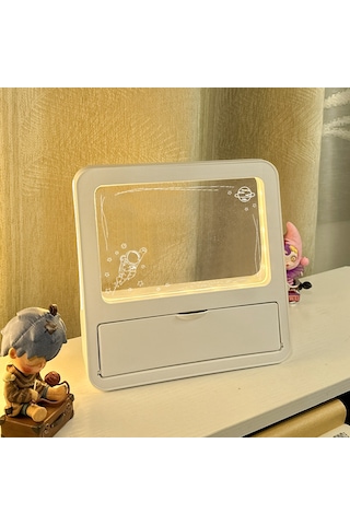 Aurora 3d Kalemlik Gece Lambasıyaratıcıilham Ahşap - Şeffaf