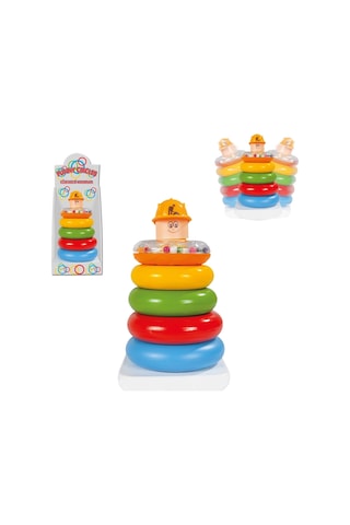 Pilsan Eğlenceli Halkalar Bebek Eğitici Oyuncak Çıngıraklı