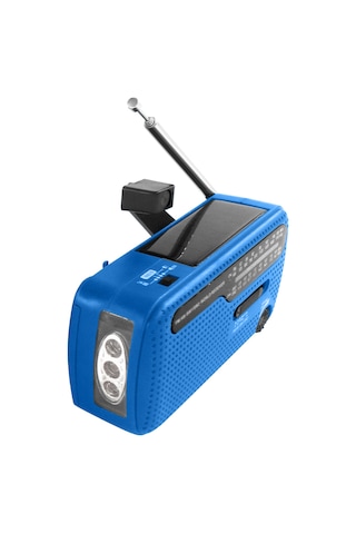 Springsun Acil Radyo El Kranklı Güneş Radyosu 1200mah Şarj Edilebilir Taşınabilir Güç