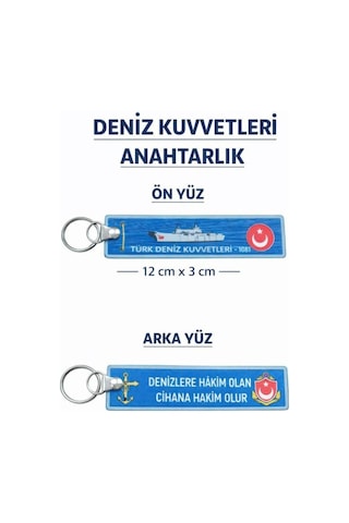 Pvc Anahtarlık Dayanıklı, Esnek Ve Uzun Ömürlü Tasarım 12 X 3 Cm Deniz Kuvvetleri - 840169551 Deniz Kuvvetleri