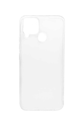 Rba Aksesuar Realme C15 Kılıf Rba Süper Silikon Kapak - Renksiz Çok Renkli