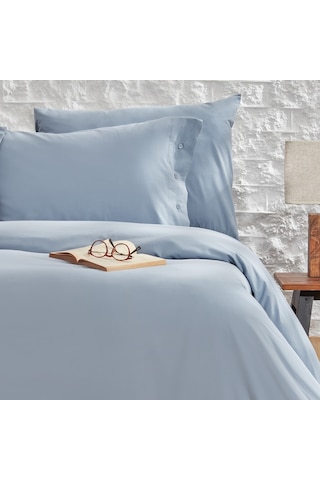 Yataş Bedding Plain Battal Boy Ranforce Nevresim Takımı - Indigo İndigo