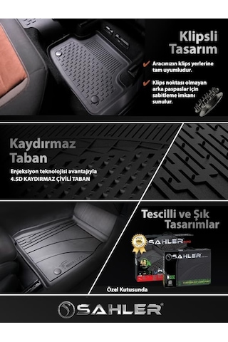 Sahler Sahler Citroen C3 Aircross Elektrikli 2025 Sonrası Uyumlu Sahler 4.5d Premium Havuzlu Oto Paspas