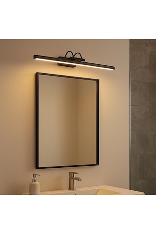 Siyah Kasa Led Flüt Resim Aplik 6w 3200k Gün Işığı 35cm Duvar Tipi Ayna/tablo Üstü Dekoratif Işık Ip20 İç Mekan Kullanım Diğer