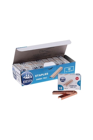 Delta No 10 Zımba Teli Sarı 10 Lu Paket