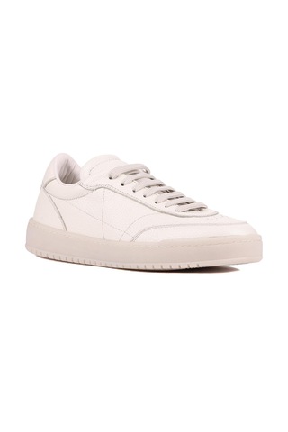 Shoetyle - Bej Hakiki Deri Bağcıklı Erkek Sneaker 666-0328-1254 Bej