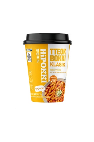 Hipokki Aci Ve Tatli Soslu Kore Tteokbokki Pirinç Keki 120gr 10'lu Set