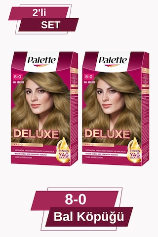 Palette Deluxe 8 - 0 Bal Köpüğü X 2 Adet Saç Boyası
