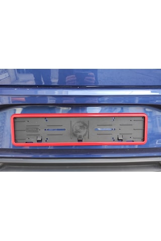 Takmatik Kırmızı Oto Plakalık 2 Adet Ön Ve Arka