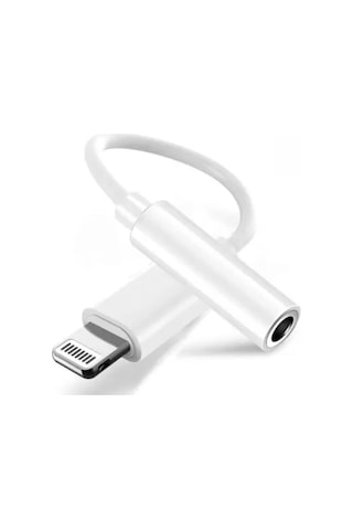 Gajeena İphone Uyumlu İçin Beyaz 3.5mm Kulaklık Çevirici, Lightning Bağlantısı İle Müzik Dinleme Adaptörü