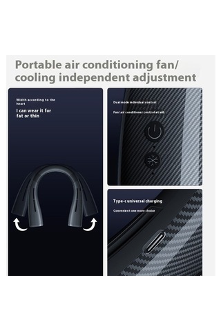 Chaos Bask Yeni Yarı Iletken Soğutma Kanatsız Boyun Fanı Soğutma Buz Açık Taşınabilir Asılı Boyun Klima 1478 Boyun Yok 2 Kollu 500 Adetten Az