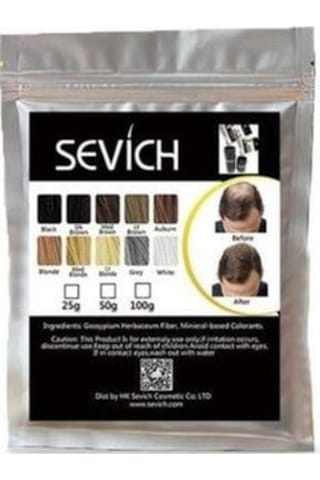 Sevich Siyah Saç Fiberi Keratin Saç Tozu 100 G