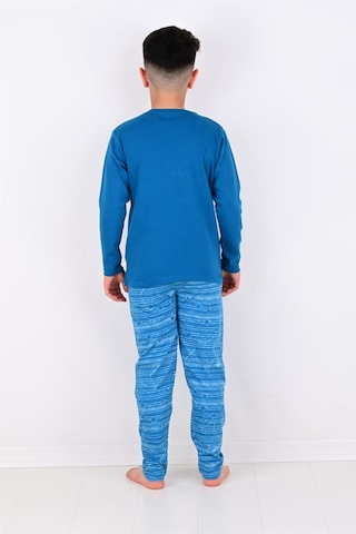 Vitmo Erkek Çocuk Pijama Takimi Moon Uzun Kollu 1008 Pamuklu