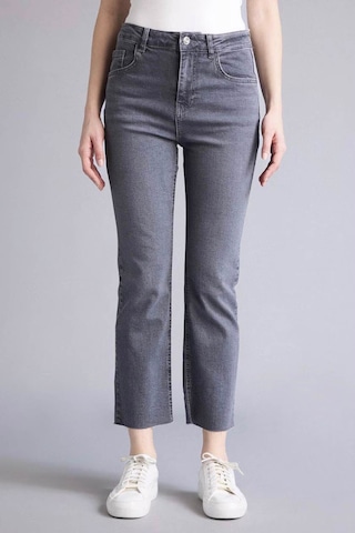 Defacto Crop Flare Fıt Yüksek Bel Jean Pantolon G2217ax26spnm55 Gri-nm55