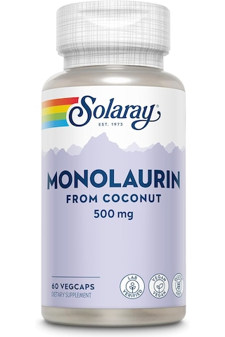 Solaray Monolaurin 500 Mg 60 Vegan Kapsüller Usa Menşeii Orijinal Dmmedicineden Aromasız