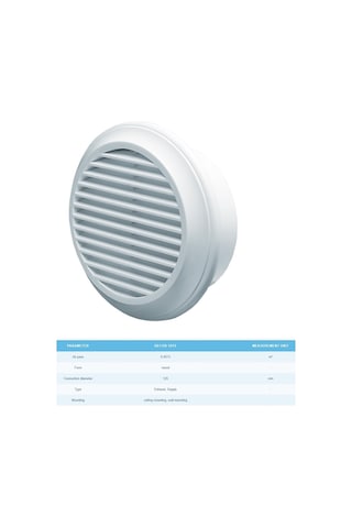Karavan Mutfak Banyo Menfezi 125Mm Blauberg 12.5Cm Havalandırma H