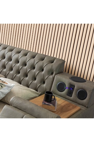 Eymense Dorwatch Tv Modullü Akıllı Lüx Karyola Kahve