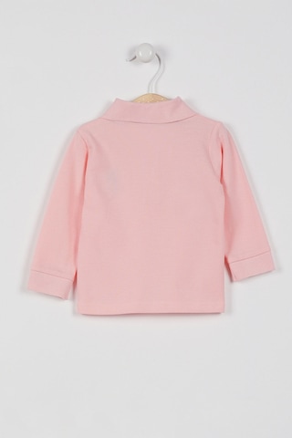 U.S. Polo Assn. U.S. Polo Assn Lisanslı Classic Somon Bebek Uzun Kol Yakalı Sweatshirt Somon