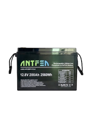 Antfea 12v200ah Lityum Akü ABS Lityum Akü LiFePo4