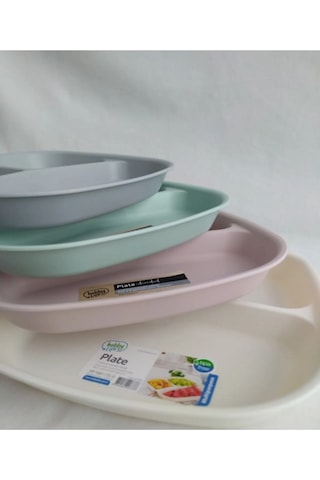 Reis 10 Adet Kahvaltı Tabağı 3 Bölmeli Tabak