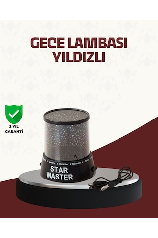 Efektli Led Projektör Taşınabilir Yıldız Gece Lambası Çok Renkli