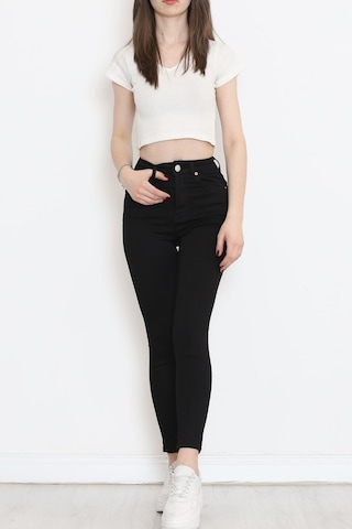 Mokashopin - Dar Paça Kot Pantolon Siyah1 - 10801.1431. 001