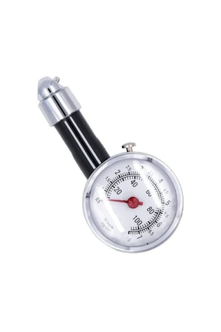 Araç Lastik Hava Basınç Ölçme Saati Metal Yuvarlak