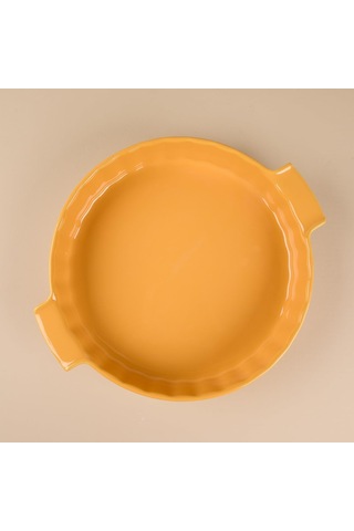 Yıldız Elissa Rölyefli Yuvarlak Fırın Kabı Sarı 32.5 Cm Çok Renkli