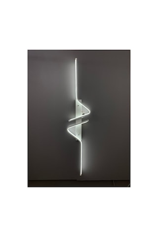 Yüksek Aydınlatmalı Z Model Beyaz Led Aplik Avize Modern, 3 Renk Aydınlatma