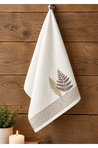 Özdilek Cotton Bliss El Ve Yüz Havlusu 2'li 50x90 Cm Krem - Bej