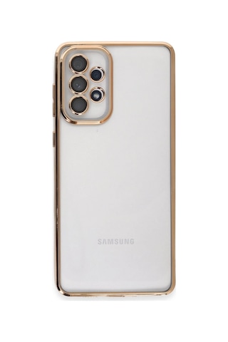 Newface - 38 - Samsung Galaxy Uyumlu A53 5g Kılıf Razer Lensli Silikon - Csmo-tex - - Gold