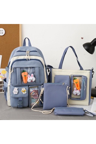 Ortaokul Öğrencileri İçin Büyük Kapasiteli Ve Yüksek Değerli Sırt Çantası MAvi