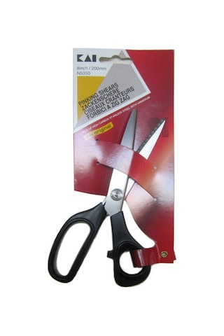 Kai N5350 Plastik Saplı Terzi Sürfile Zigzag Kesim Makası 230Mm