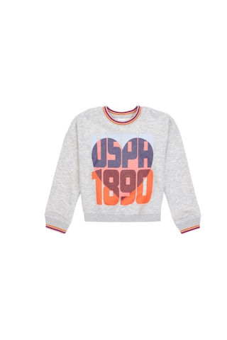 U.s. Polo Assn. Kız Çocuk Açık Gri Melanj Sweatshirt 50317900-vr091 Acık Grı Melanj