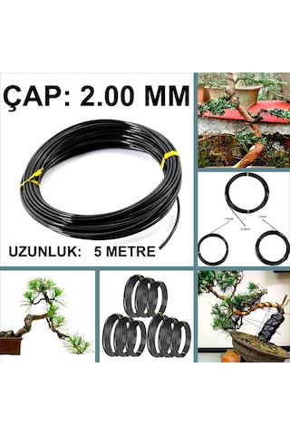 Omeniv 2.00mm Çaplı 5 Metre Bonsai Gövde Dal Şekillendirme Teli