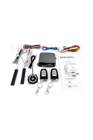 Hallow Araba Suv Anahtarı Anahtarsız Giriş Motor Çalıştırma Siyah 9 Adet