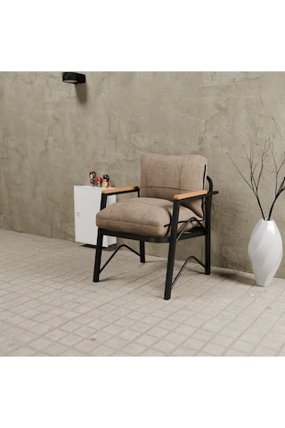 Mb Garden Furnıture Simetri Model, Balkon, Bahçe,cafe, Mutfak,metal Koltuk Takımı, Bahçe Takımı , Çay Seti, Tekli Koltuk Cappuccino