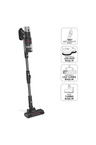 Arzum AR4210 MagiClean HydroFlex Dikey Şarjlı Süpürge 500W BLDC Motor Gücü 60 Dk Kullanım