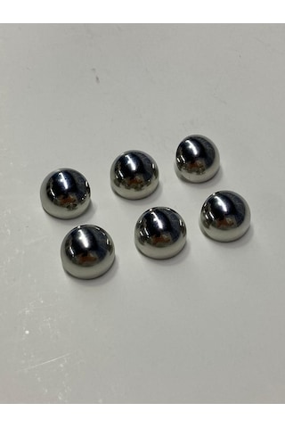 Ceket Hırka Kol Boyu Düğmesi Bombeli Gümüş 6 Lı Set 1,8 Mm 527715