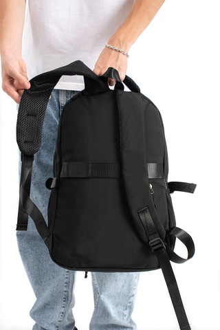 Ventis Qualty Okul Çantası Su Geçirmez Klinkır Kumaş Unisex Sırt Çantası Model 7c Siyah