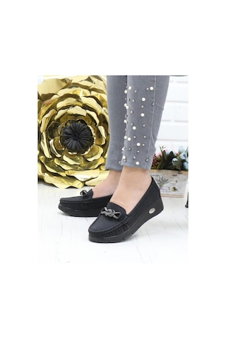 Nesil Shoes Nstar 410 Siyah Kot Anatomik Kadın Ayakkabı-siyah Kot Siyah