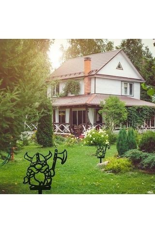 Bahçe Kazığı Demir Üretimi Viking Tasarım Bahçe Süsü