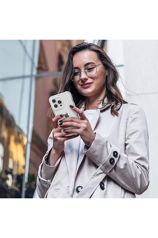 Apple iPhone Uyumlu 13 Pro 6.1inç Anti-drop Shockproof Darbe Emici Silikon Kılıf- 5775 Şeffaf
