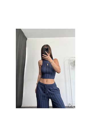 Unika Boutique Olala Takım - Siyah Lacivert