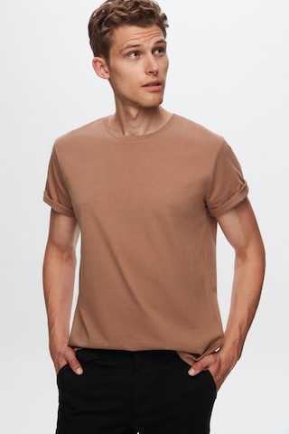 D's Damat Ds Damat Slim Fit Vizon Bisiklet Yaka %100 Pamuklu Nefes Alabilen T-shirt 4hc141996753m Vizon
