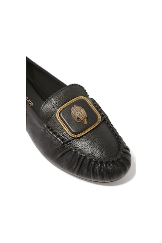 Kurt Geiger Pimlico %100 Deri Lüks Tasarım Mokasen Babet Siyah